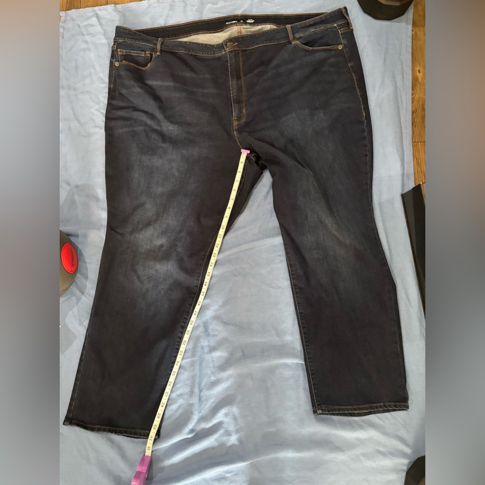 NWOT Old Navy Deep Indigo Relaxed Jeans. Power Slim Straight. 2 for $8
